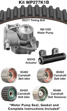 dayco engine timing belt kit with water pump  frsport wp277k1b