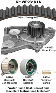 dayco engine timing belt kit with water pump  frsport wp281k1a