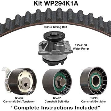 Dayco Engine Timing Belt Kit with Water Pump  top view frsport WP294K1A