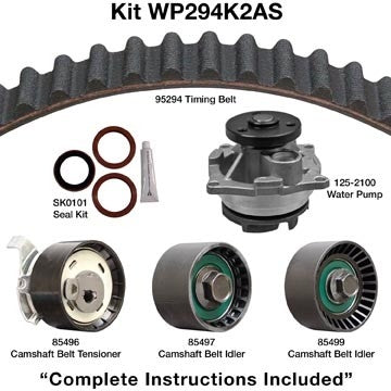 dayco engine timing belt kit with water pump  frsport wp294k2as