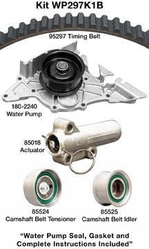 dayco engine timing belt kit with water pump  frsport wp297k1b