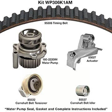 dayco engine timing belt kit with water pump  frsport wp306k1am