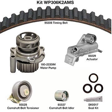 dayco engine timing belt kit with water pump  frsport wp306k2ams