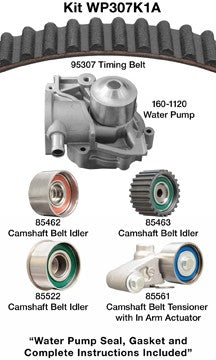 dayco engine timing belt kit with water pump  frsport wp307k1a