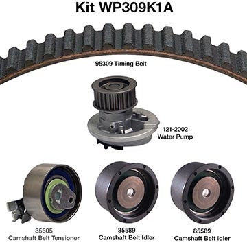 Dayco Engine Timing Belt Kit with Water Pump  top view frsport WP309K1A