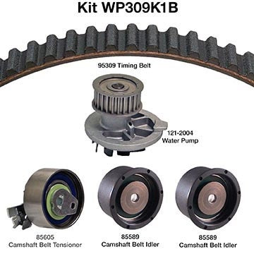 dayco engine timing belt kit with water pump  frsport wp309k1b