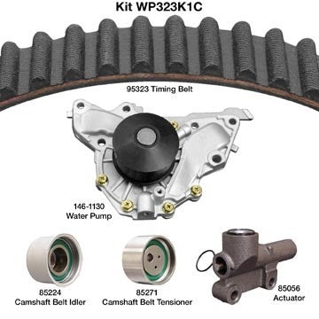 Dayco Engine Timing Belt Kit with Water Pump  top view frsport WP323K1C