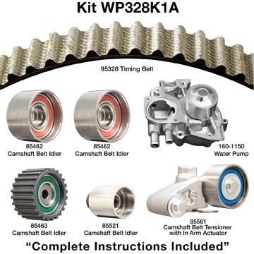 dayco engine timing belt kit with water pump  frsport wp328k1a