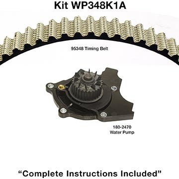 dayco engine timing belt kit with water pump  frsport wp348k1a