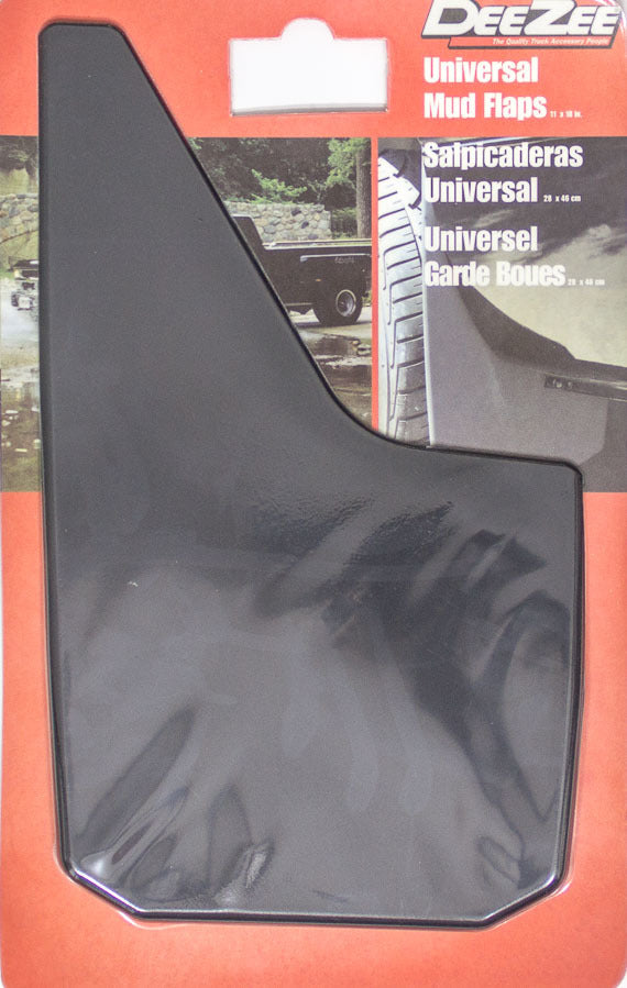 Dee Zee Manufacturing Universal Mud Flaps Black 11in x 18in DZZ17939