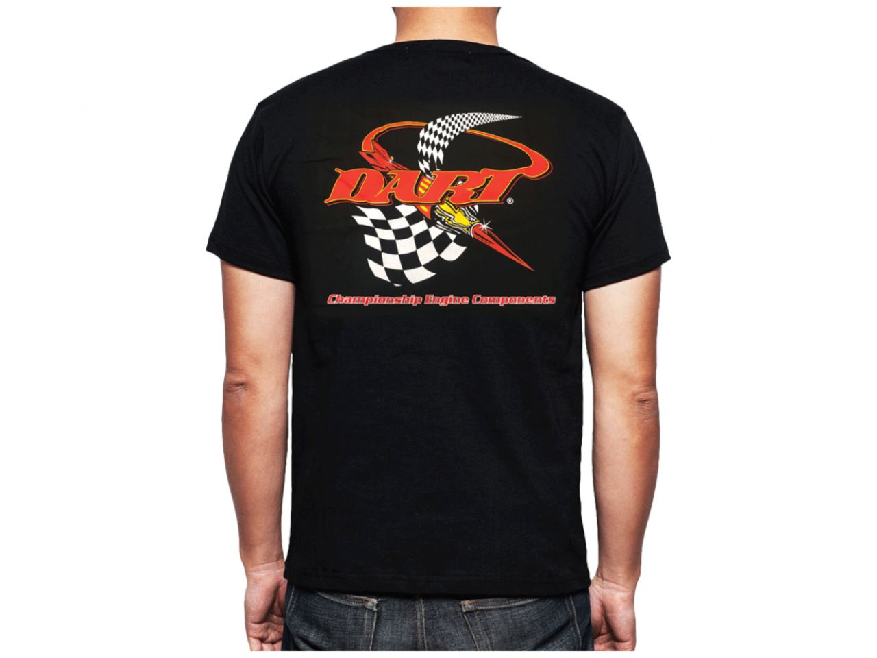 Dart Black  T-Shirt Screen Printed