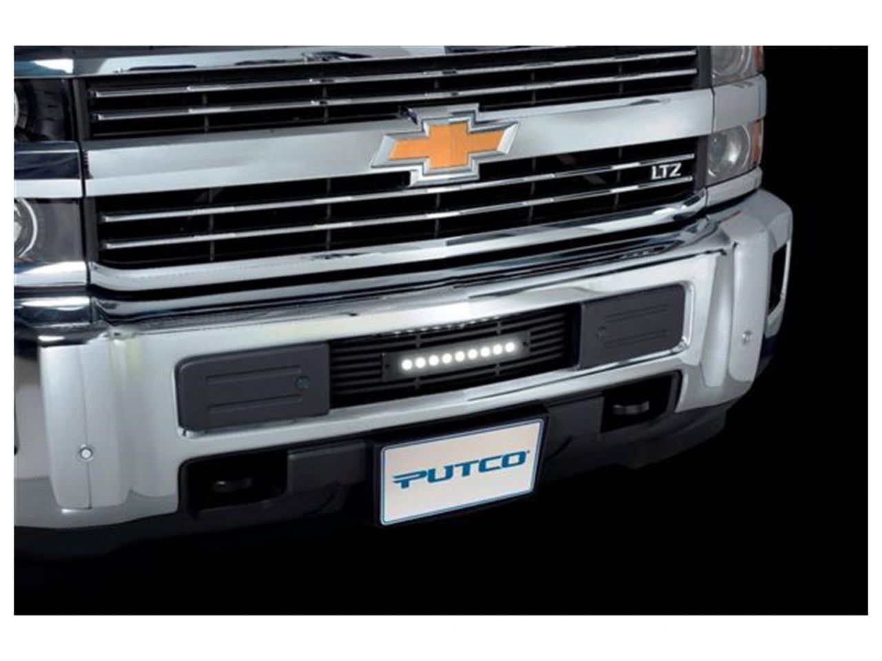 Putco 2015-2017, Chevrolet Silverado HD - Stainless -Black Bar Design Bumper