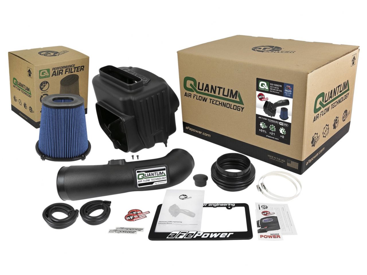 aFe Quantum Pro 5R Cold Air Intake System 17-18 GM/Chevy Duramax V6-6.