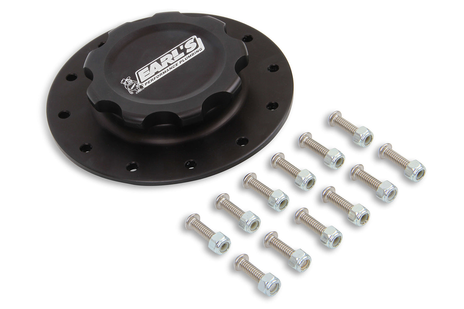 Earl's Billet Fuel Cell Cap W/12 Bolt Flange