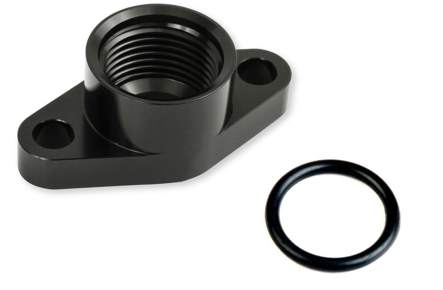 Earl's Turbo Oil Drain Back Flange 12 ORB Port Black EARGT0002ERL