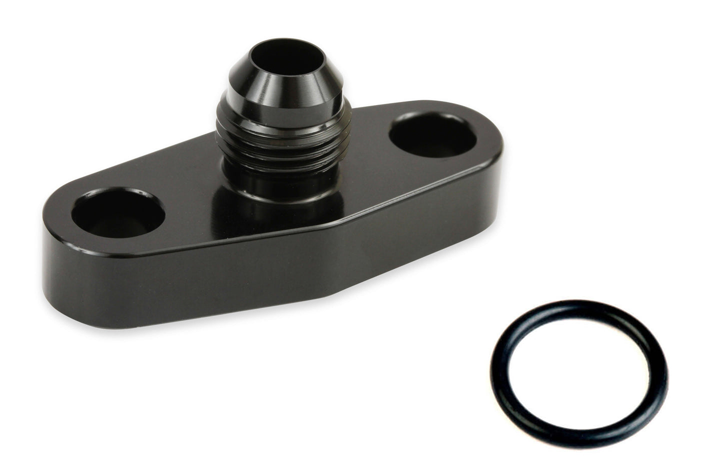 Earl's Turbo Oil Drain Back Flange 6an - Black EARGT0003ERL