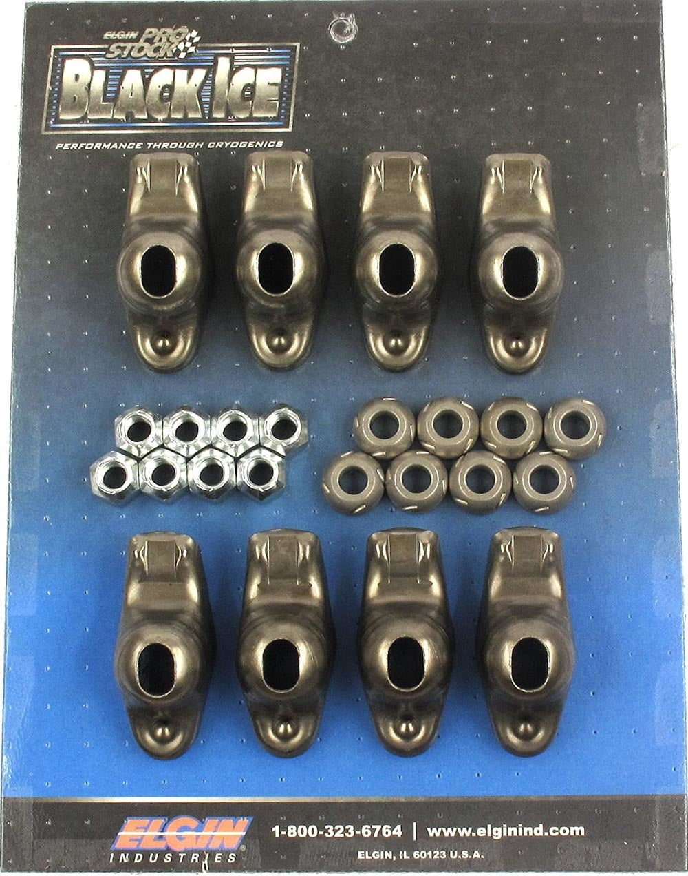 Elgin SBC Black Ice Rocker Arm Kit 1.6 Ratio (8pk) ELGICE410738