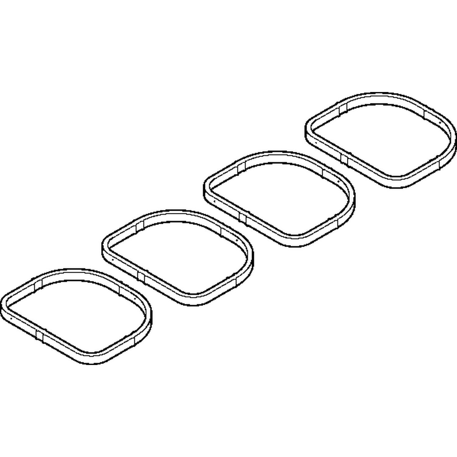 Elring Engine Intake Manifold Gasket Set  top view frsport 457.430