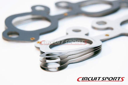 Circuit Sports Exhaust Manifold Gasket - Nissan SR20DET - 7 layer stainless steel