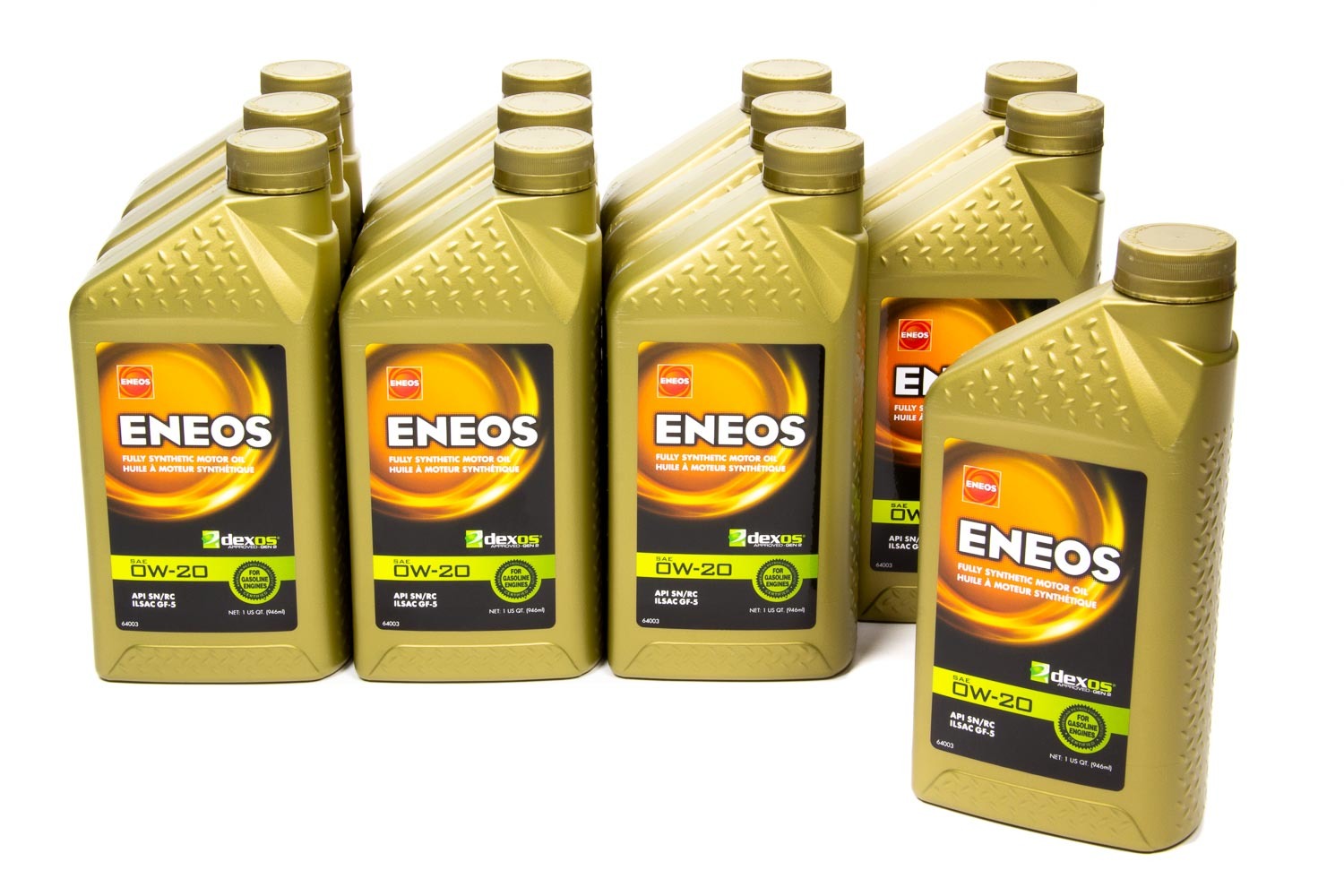 Eneos Full Syn Oil Dexos 1 Case 0w20 12 x 1 Qt ENO3701-301