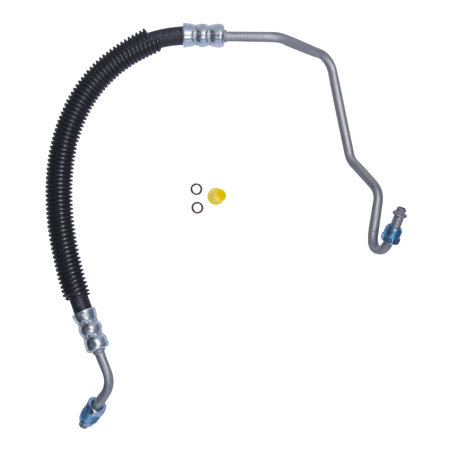 Edelmann Power Steering Pressure Line Hose Assembly  top view frsport 71784