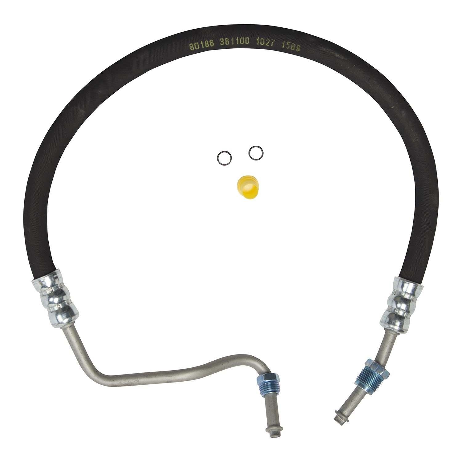 Edelmann Power Steering Pressure Line Hose Assembly  top view frsport 80186