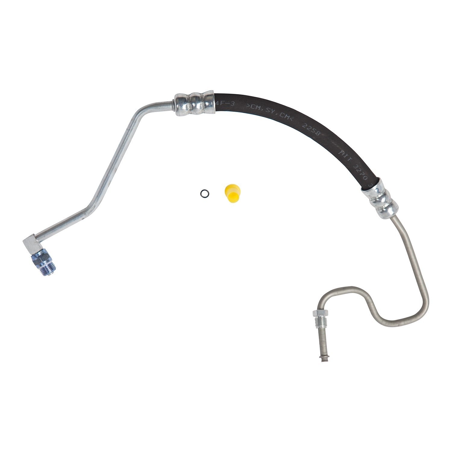 Edelmann Power Steering Pressure Line Hose Assembly  top view frsport 80323