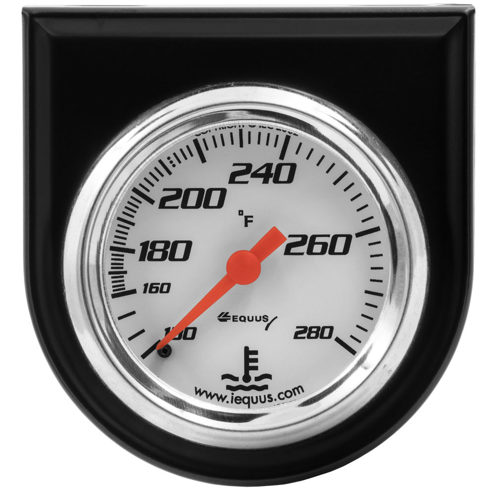 Equus 2.0 Dia Water Temp Gauge w/Black Panel EQUE5242