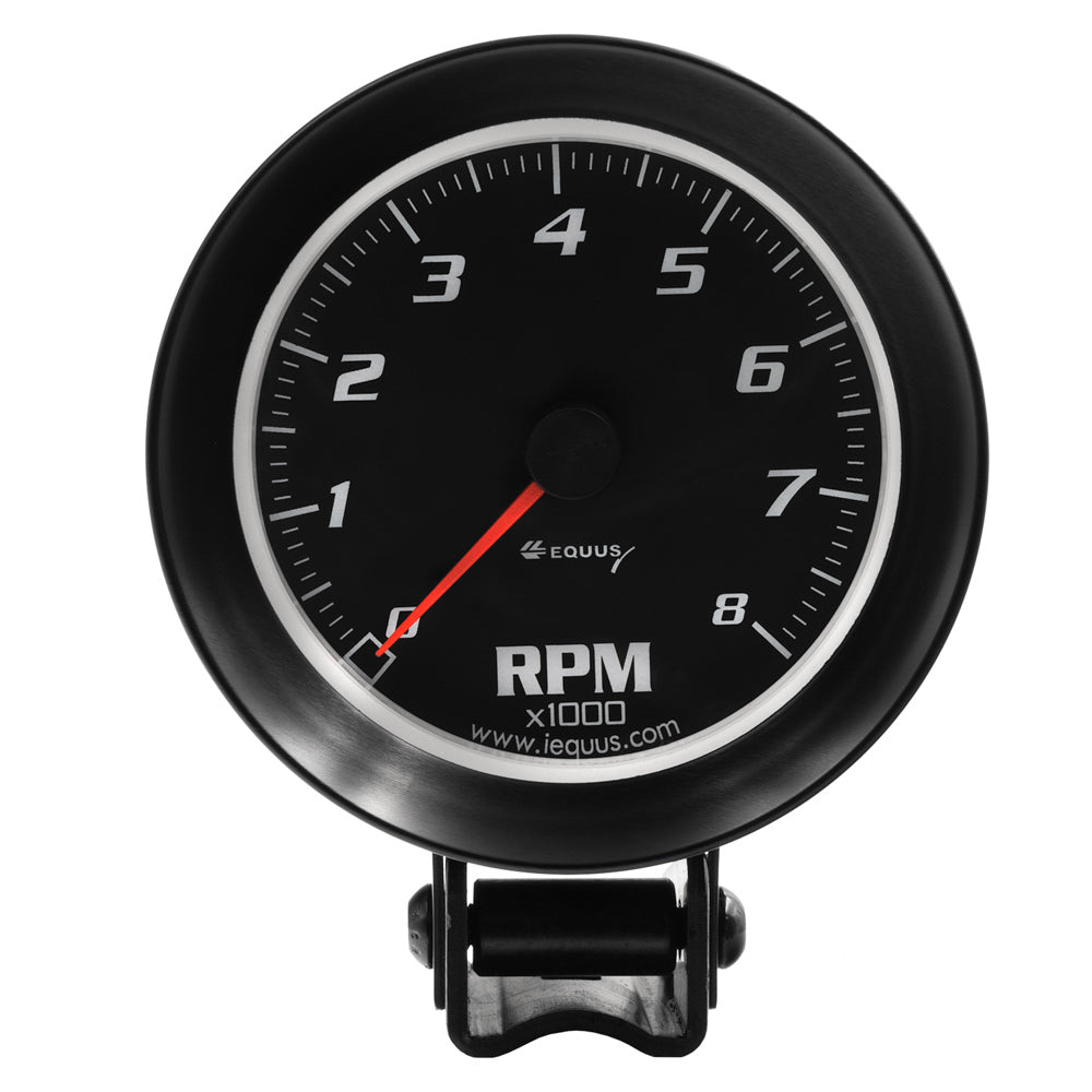 Equus 3-3/8 Dia Tachometer 8000 RPM Black Dial EQUE6068