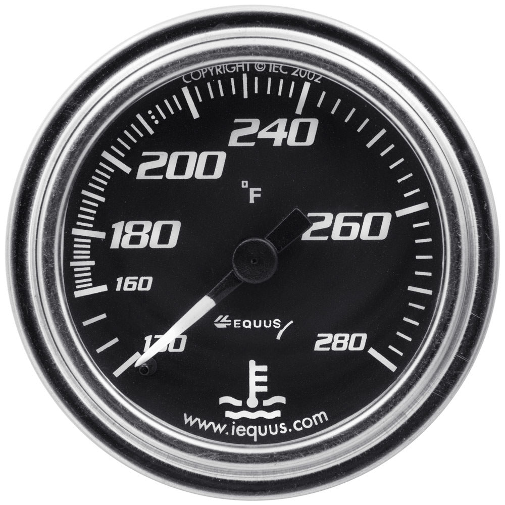 Equus 2.0 Dia Water Temp Gauge Chrome 140-280 EQUE7242