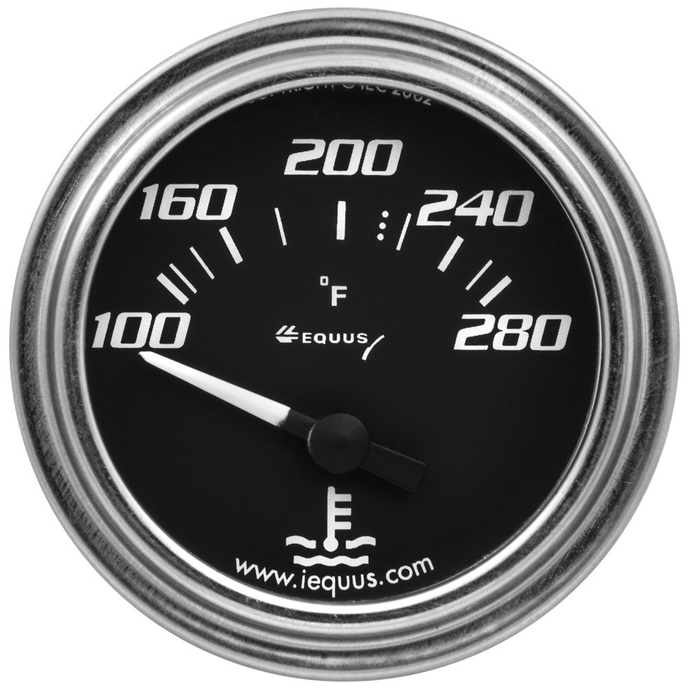 Equus 2.0 Dia Water Temp Gauge Chrome 100-280 EQUE7262