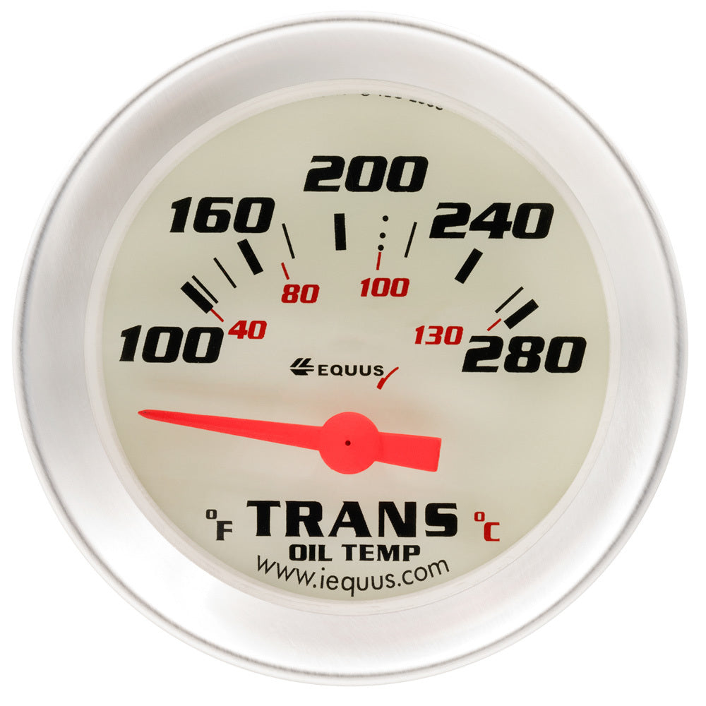 Equus 2.0 Dia Trans Temp Gauge Silver 100-280 EQUE8241