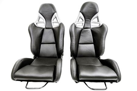 PLM F1SPEC 997 GT2 RECLINE SEAT (PAIR) - FRP with PU Leather *Discontinued