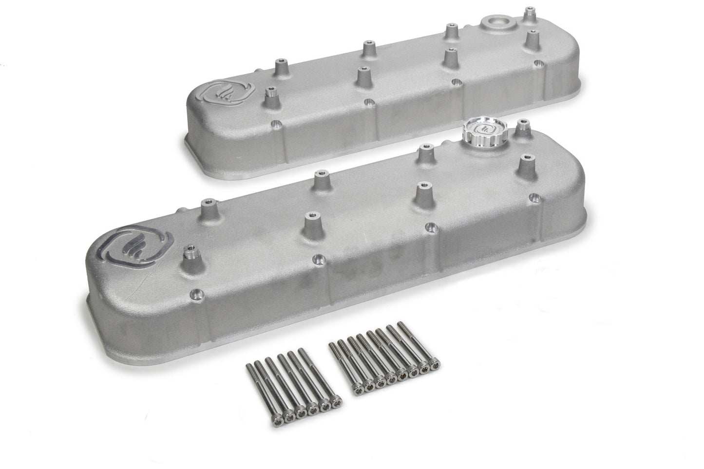 Frankenstein Engine Dynamics F-Series Valve Cover Set Cast Natural Finish FED916085