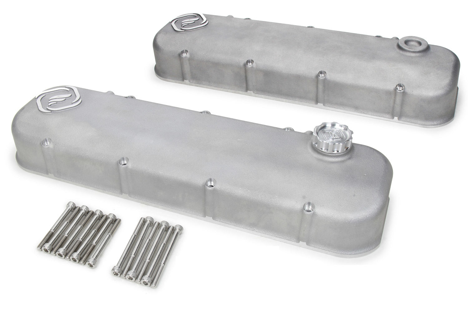 Frankenstein Engine Dynamics F-Series Valve Cover Set Cast Natural Finish FED916086