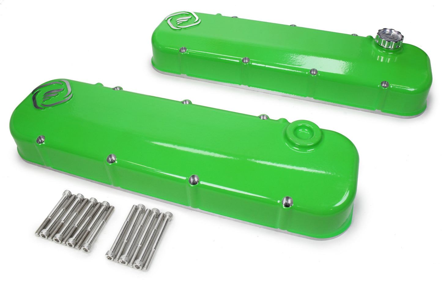 Frankenstein Engine Dynamics F-Series Valve Cover Set High Gloss Green Finish FED916087