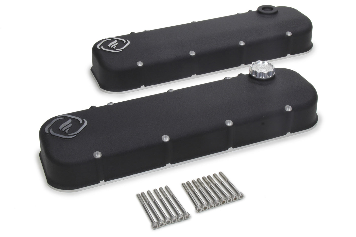 Frankenstein Engine Dynamics F-Series Valve Cover Set Black Wrinkle Finish FED916089