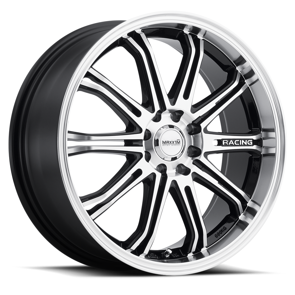 Maxxim Ferris Wheel Black Machine Face 18X8 +45 10X100,10x114.3