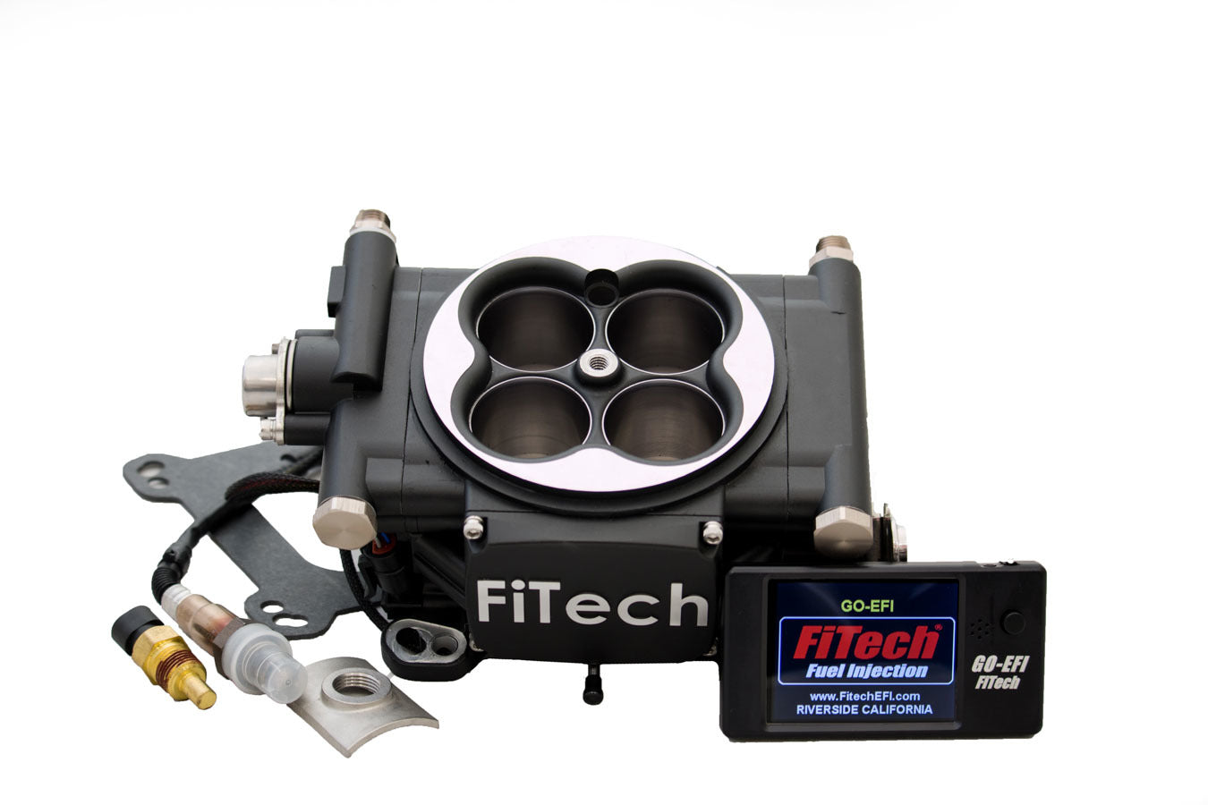 FiTech Fuel Injection Go EFI 4 600hp Basic Kit Matte Black FIT30002