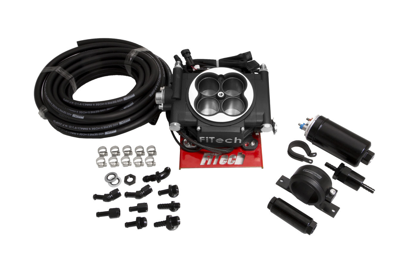 FiTech Fuel Injection Go EFI 4 Master Kit System Black Finish FIT31002