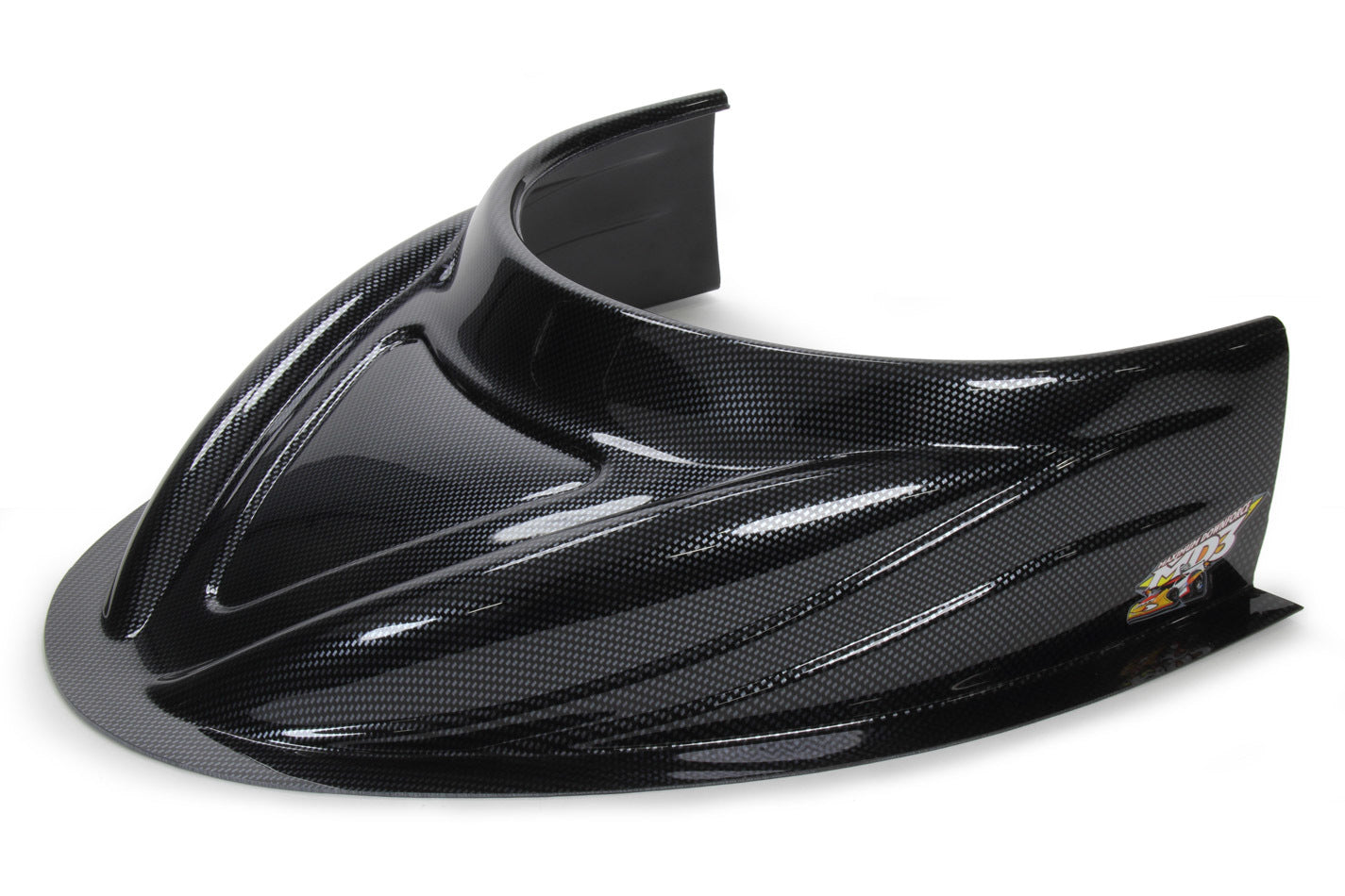 Fivestar MD3 Hood Scoop 5in Tall Flat Carbon Fiber Look FIV040-4113-CF