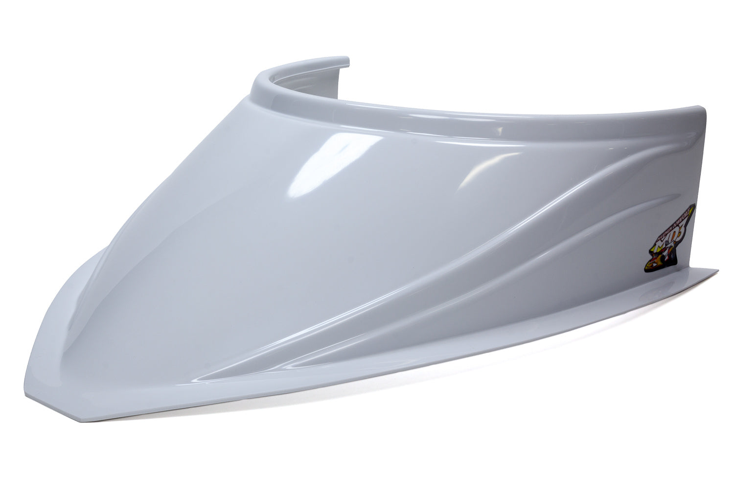 Fivestar MD3 Hood Scoop 5in Tall Curved White FIV040-4116-W