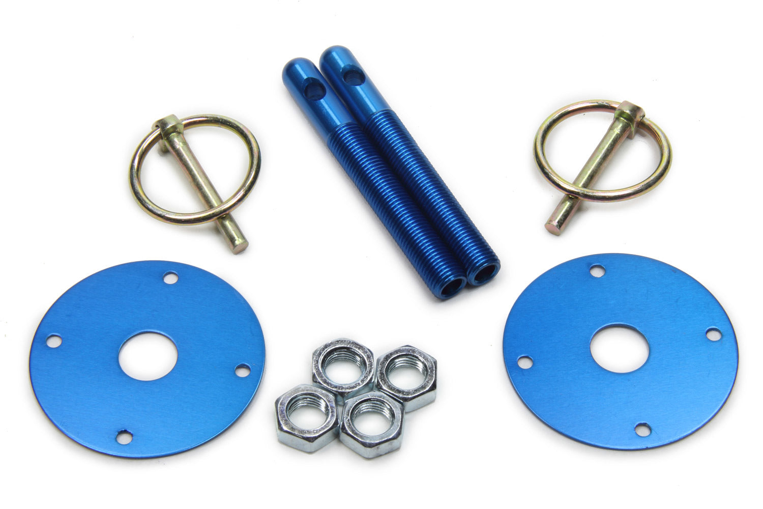 Fivestar Hood Pin Kit 3/8in Alum Blue 2-Pack FIV10001-34033-CB