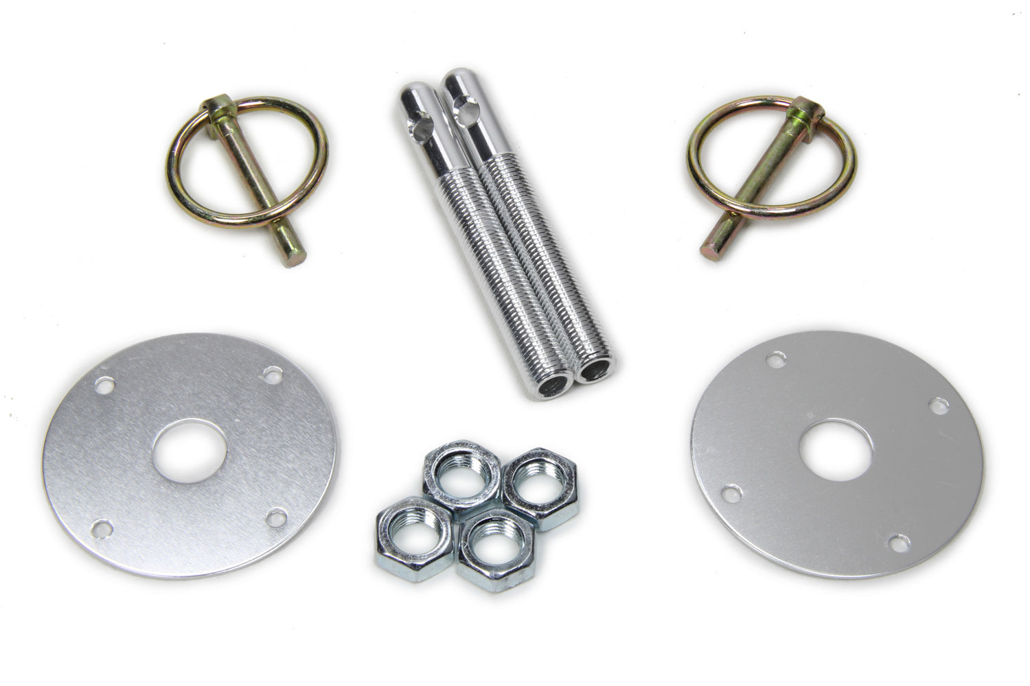 Fivestar Hood Pin Kit 3/8in Alum Silver 2-pack FIV10001-34033