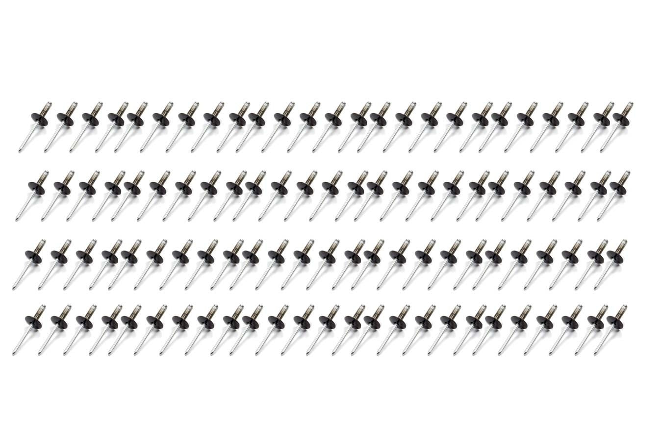 Fivestar Lrg Hd Rivet Black Multi -grip 100pk FIV814B-100L