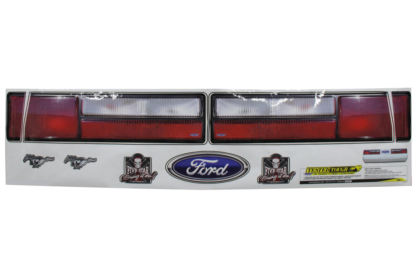 Fivestar Mustang Tail Graphics FIV915-450-ID