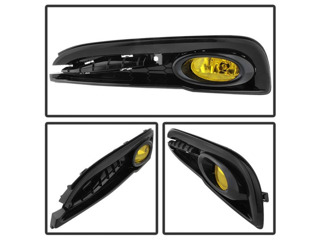 Spyder Honda Civic 2013-2015 4dr OEM Fog Light W/Switch - Yellow