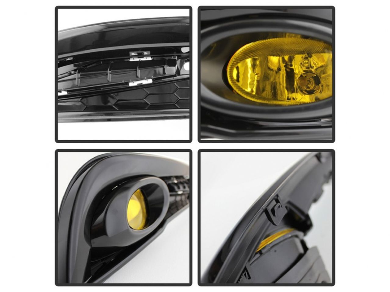 Spyder Honda Civic 2013-2015 4dr OEM Fog Light W/Switch - Yellow