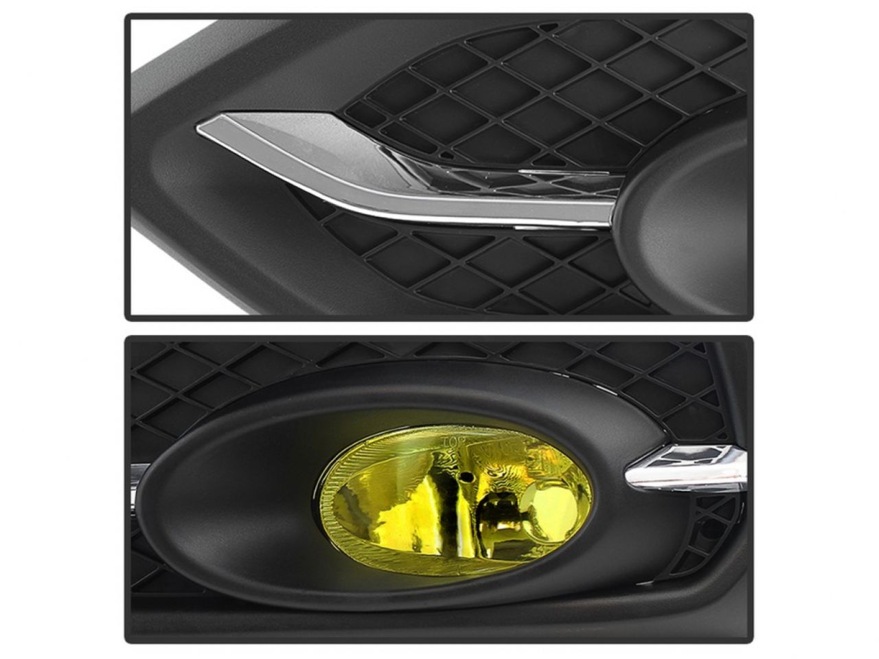 Spyder Honda Civic 2014-2015 2Dr/Coupe OEM Fog Light W/Switch- Yellow