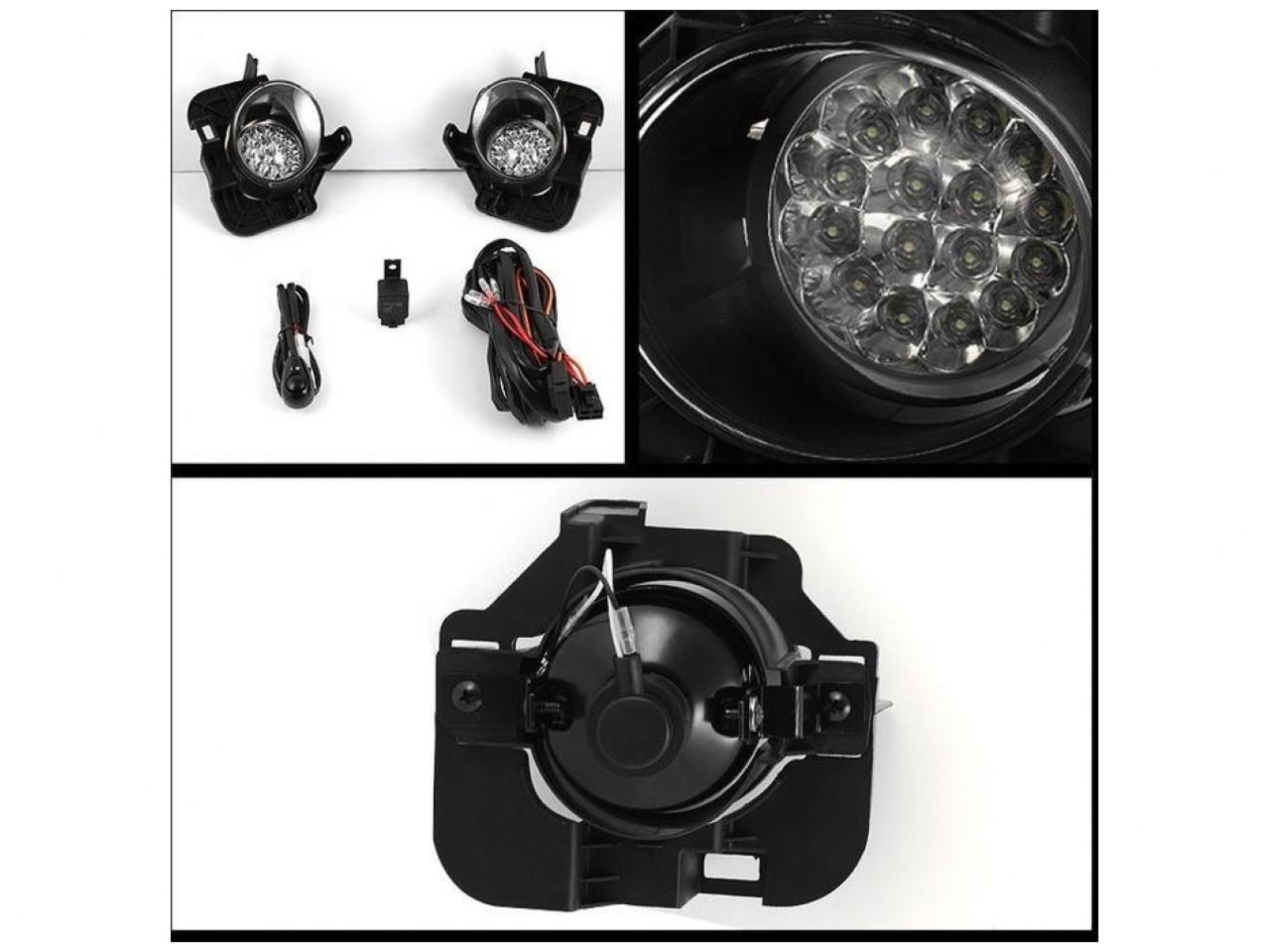 Spyder Nissan Altima 07-09 4Dr LED Fog Lights w/Switch - Clear